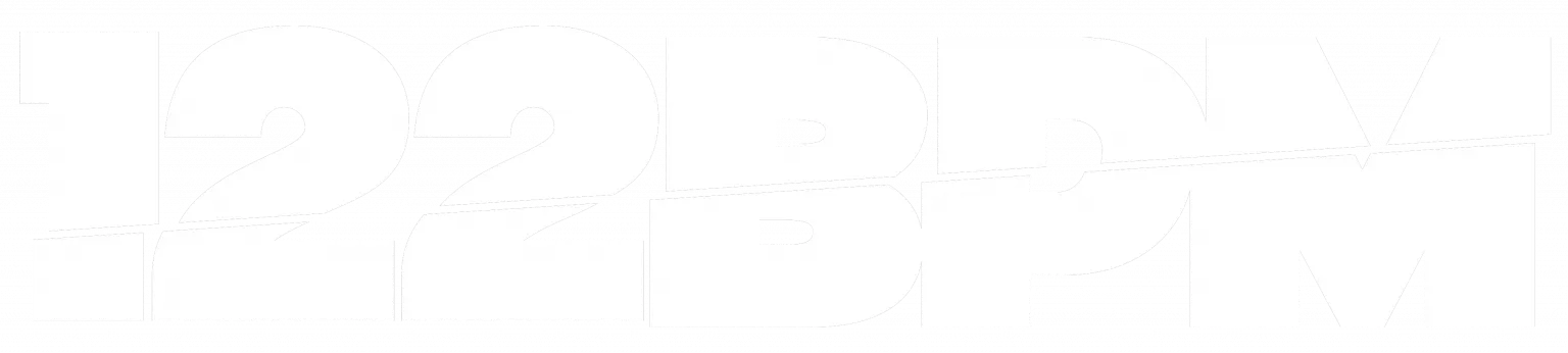 122BPM Logo White